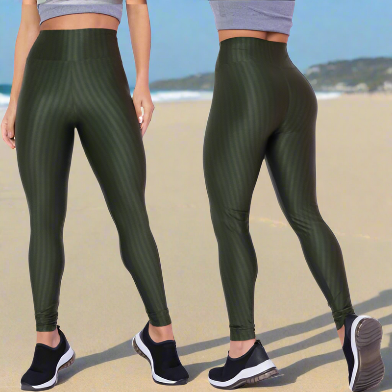 Calça Legging 3D Academia Fitnees Cintura Alta