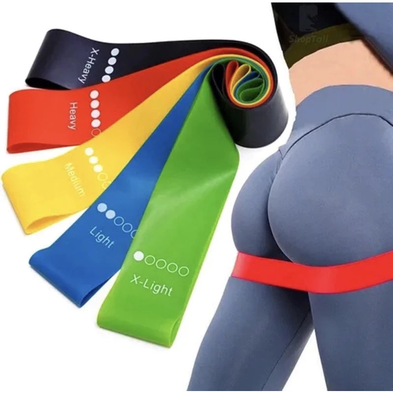 Faixas Elásticas MAXFIT Para Exercícios Multifuncional Yoga Fisioterapia e Treino